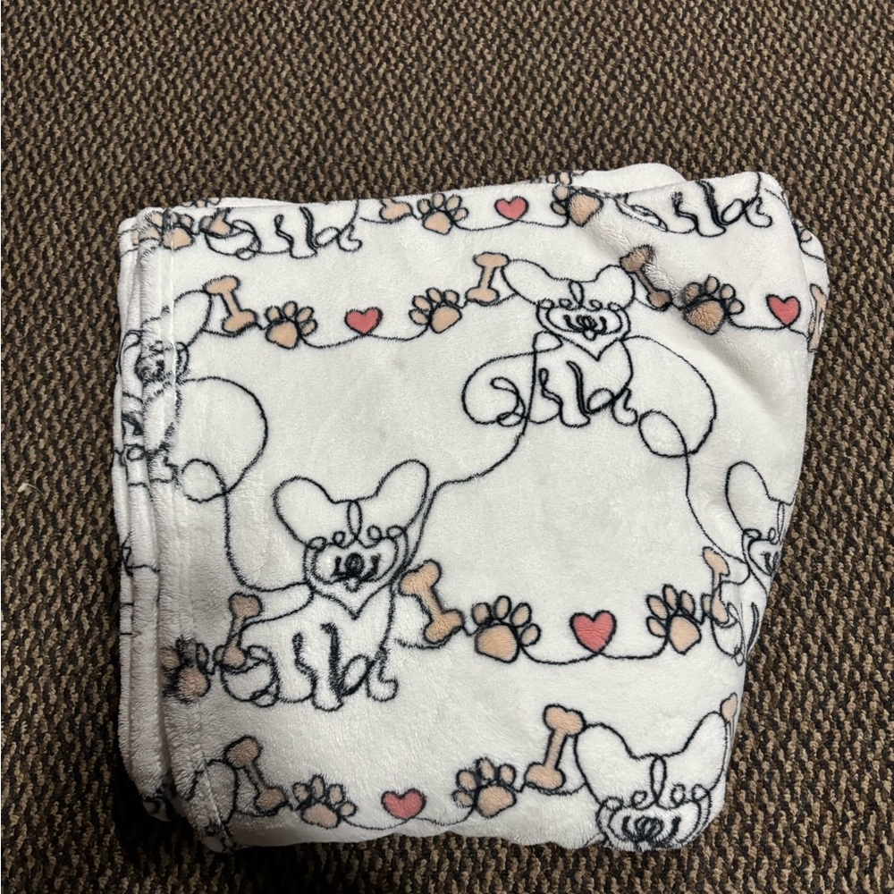 Adorable Dog Print Kids Blanket